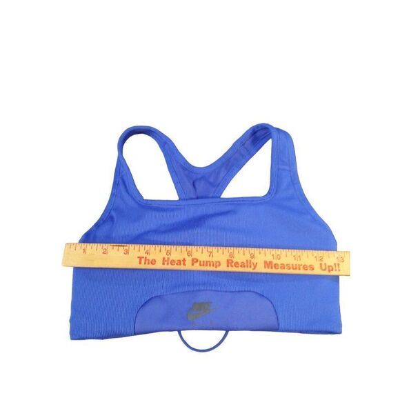 Nike Air Dri-Fit Swoosh Sports Bra Women Sz M Blue Padded DN4211-405 Workout - Picture 3 of 7
